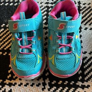 Kids Shoes - Teal and Pink